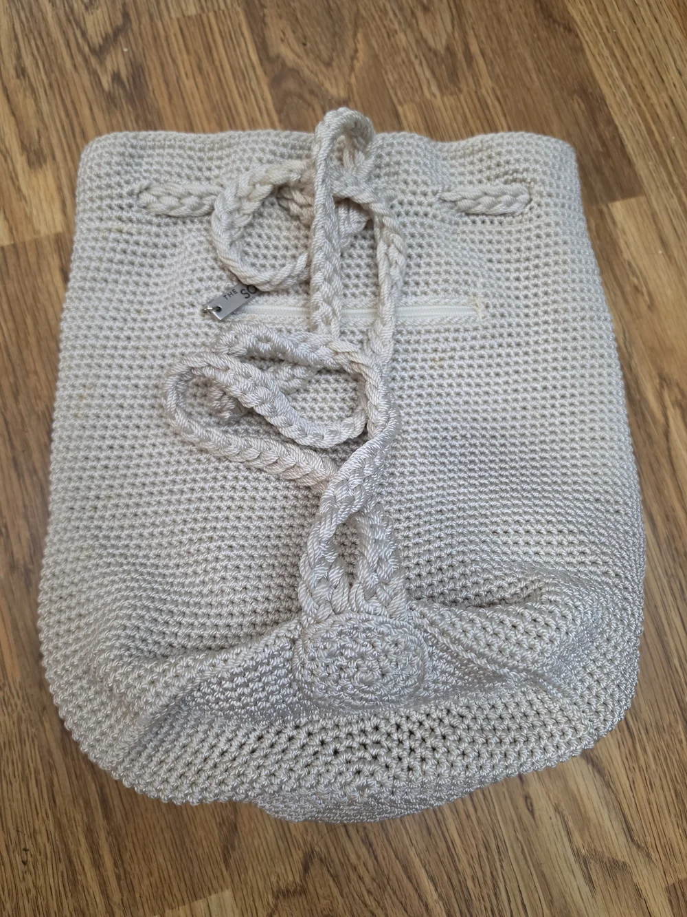 The Sak Cream Crochet Shoulder Tote